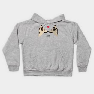 German Shepherd Dogs Boop I Love You Kids Hoodie